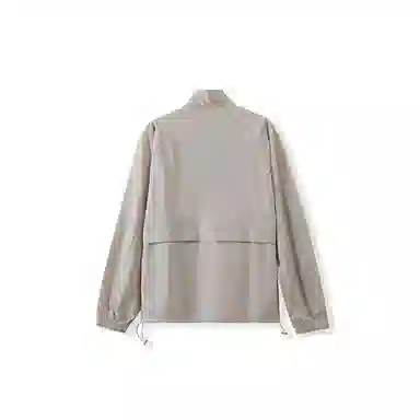 我是大卫 薄款纯色休闲百搭防晒半拉链夹克外套 男女同款