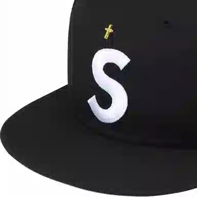 Supreme SS24 WEEK 1 GOLD CROSS S LOGO NEW ERA