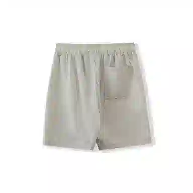 我是大卫 基础纯色百搭薄款抽绳直筒休闲短裤 男女同款