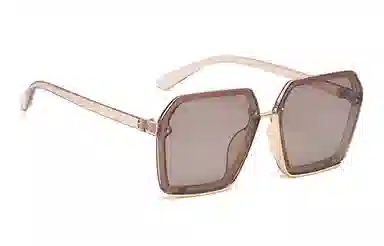 优幽兰 潮流小众休闲偏光开车驾驶专用街拍旅游防紫外线遮阳镜大框显脸小学生韩版 不规则形 太阳眼镜 男女同款情侣款