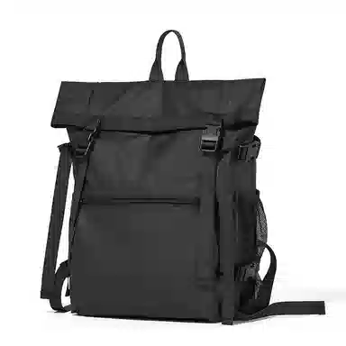 波斯丹顿 潮流时尚 织物 书包背包双肩包 男女同款情侣款 黑色