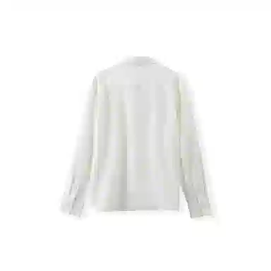 我是大卫 气质柔软亲肤透气轻商务通勤纯色尖领长袖衬衫 男女同款