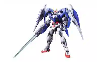 BANDAI MG 00V 00 GN-0000+GNR-010 00Raiser 18cm