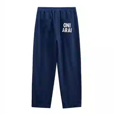 鬼洗 印花简约直筒休闲裤 男款