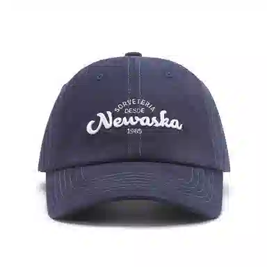 山一丸 磨毛黑色大头围字母立体刺绣棒球帽软顶弯檐防晒 棉 鸭舌帽 男女同款情侣款