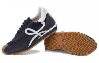 Loewe Low Top Leather Sneakers Blue