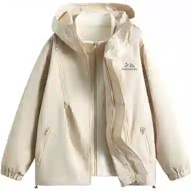 帕丁顿熊 复古高街废土机能风连帽三合一可拆卸内胆防风冲锋夹克外套 男女同款