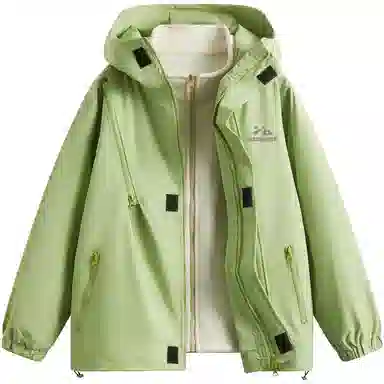 帕丁顿熊 复古高街废土机能风连帽三合一可拆卸内胆防风冲锋夹克外套 男女同款