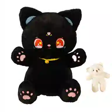 雄俊 可爱猫咪布娃娃抱枕 玩偶 毛绒公仔