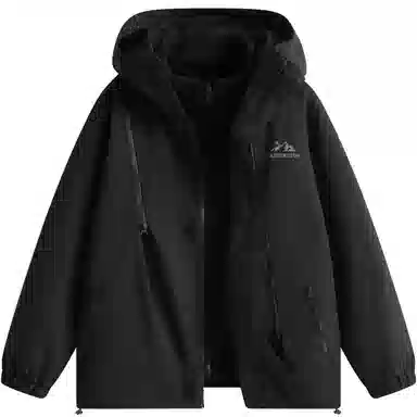 帕丁顿熊 复古高街废土机能风连帽三合一可拆卸内胆防风冲锋夹克外套 男女同款