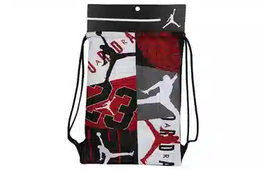 Jordan Air Drawstring Backpack Red White