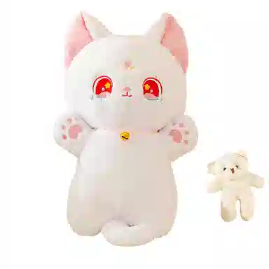 雄俊 可爱猫咪布娃娃抱枕 玩偶 毛绒公仔