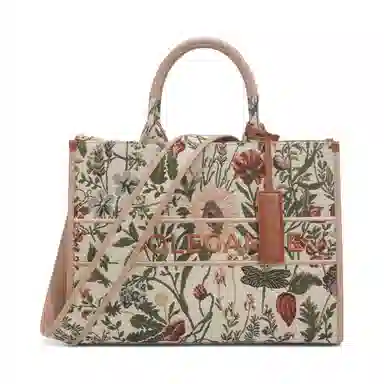 BELLE Floral Embroidered Tote