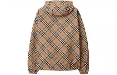 Burberry Equestrian Logo Check Hooded Jacket