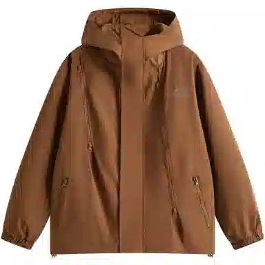 帕丁顿熊 复古高街废土机能风连帽三合一可拆卸内胆防风冲锋夹克外套 男女同款