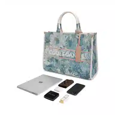 BELLE Floral Embroidered Tote