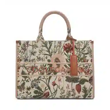 BELLE Floral Embroidered Tote
