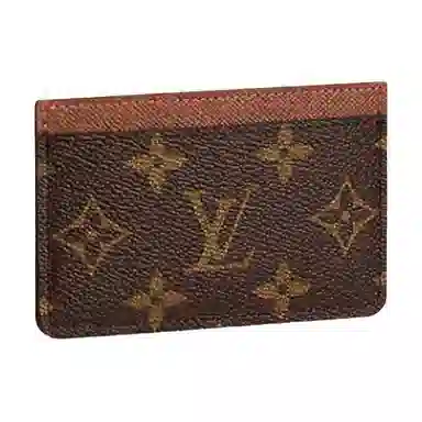 Louis Vuitton Canvas Card Holder Brown