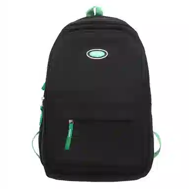 行途 大学生百搭日系高中生韩版中学生少年感 女款 尼龙 双肩包 黑色/蓝色/白色/紫色