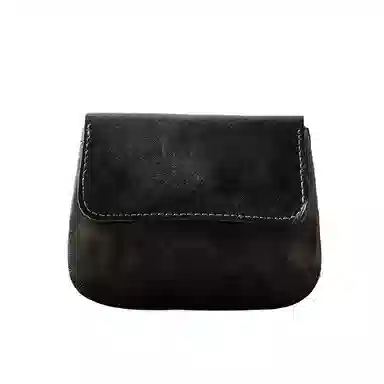 后步 小众不撞款简约复古多功能轻薄休闲日常个性 头层牛皮 零钱包 男女同款情侣款 多色