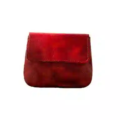 后步 小众不撞款简约复古多功能轻薄休闲日常个性 头层牛皮 零钱包 男女同款情侣款 多色