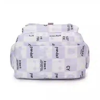 行途 书包初中生卡通印花大容量背包高中生大学生 双肩包 女款 尼龙布 多色