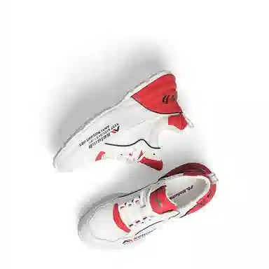 哥仑步 舒适轻便 减震耐磨透气 低帮 生活休闲鞋 男款 白红