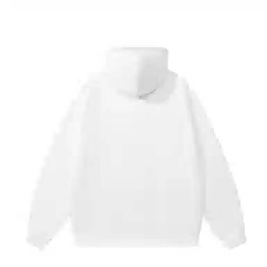 三体 连帽宽松字母印花长袖卫衣 男女同款