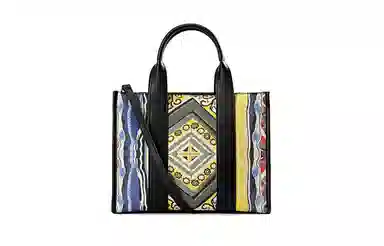 COOGI Sweater Pattern PU Tote