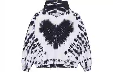 Balenciaga SS22 Tie-Dye Hoodie Black