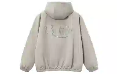 BTK Reflective Letter Print Hoodie Jacket