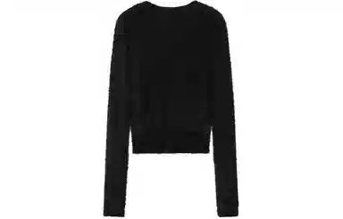 太平鸟 羽毛纱简约圆领针织衫 女款