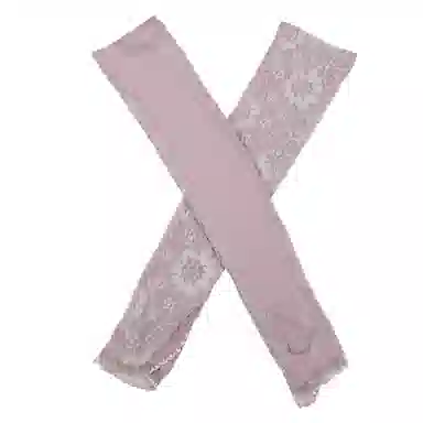 上海故事 蕾丝边点点长款 开车户外 防晒袖 女款