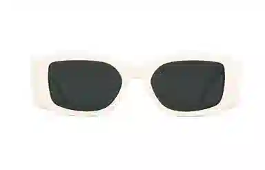 Celine Rectangular White Sunglasses