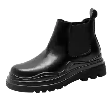 健休 牛剖层革 简约舒适 中筒 马丁靴 男女同款