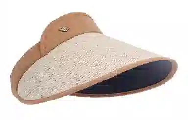 优幽兰 小众韩版气质旅游空顶遮阳防紫外线大头围显脸 草编 防晒帽 女款