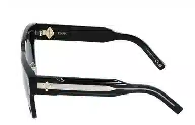 DIOR Vintage Square Sunglasses Black