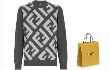 FENDI Grey Wool jumper