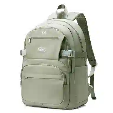 轻骑者 休闲学院风百搭大容量双肩包潮流运动初高中大学生书包电脑背包旅行包 织物 男女同款情侣款  黑色/米白/蓝色/紫色