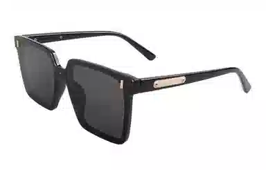 优幽兰 复古大脸显小防紫外线墨镜时尚百搭户外旅行眼镜拍照打卡推荐 方形 太阳镜 男女同款情侣款