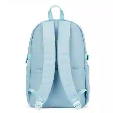 轻骑者 休闲学院风百搭大容量双肩包潮流运动初高中大学生书包电脑背包旅行包 织物 男女同款情侣款  黑色/米白/蓝色/紫色