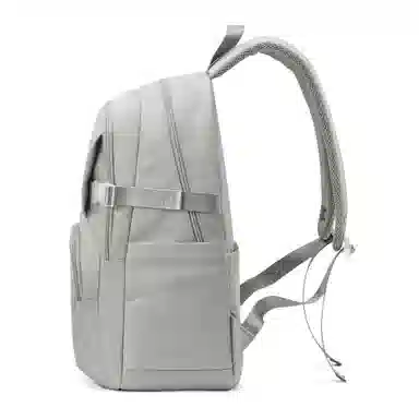 轻骑者 休闲学院风百搭大容量双肩包潮流运动初高中大学生书包电脑背包旅行包 织物 男女同款情侣款  黑色/米白/蓝色/紫色