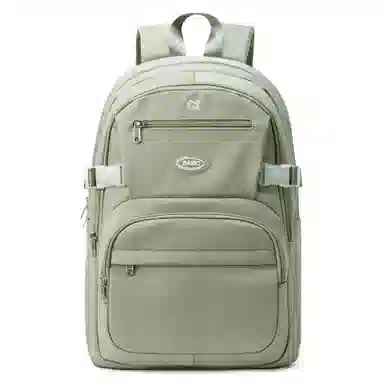 轻骑者 休闲学院风百搭大容量双肩包潮流运动初高中大学生书包电脑背包旅行包 织物 男女同款情侣款  黑色/米白/蓝色/紫色