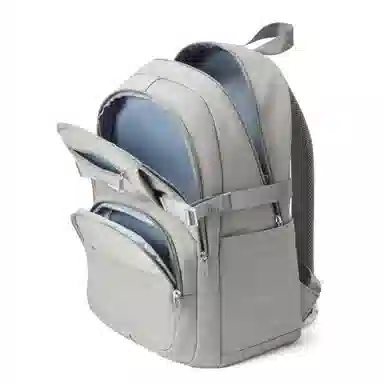 轻骑者 休闲学院风百搭大容量双肩包潮流运动初高中大学生书包电脑背包旅行包 织物 男女同款情侣款  黑色/米白/蓝色/紫色