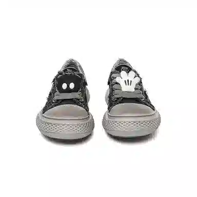 Disney x OLD ORDER Low Top Canvas Shoes Dirty Black