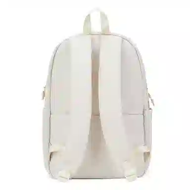 轻骑者 休闲学院风百搭大容量双肩包潮流运动初高中大学生书包电脑背包旅行包 织物 男女同款情侣款  黑色/米白/蓝色/紫色