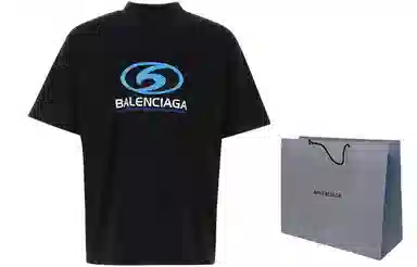 Balenciaga Logo Print Crewneck T-Shirt Black