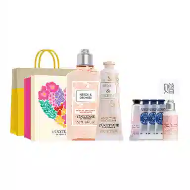 欧舒丹 格拉斯橙花香系列沐浴露润肤露手霜套装 滋润保湿补水