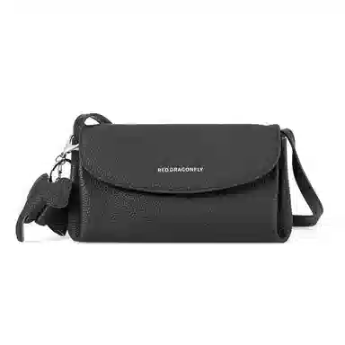 红蜻蜓 时尚真皮小众百搭通勤 牛皮 单肩包 女款 米白色/杏色/黑色