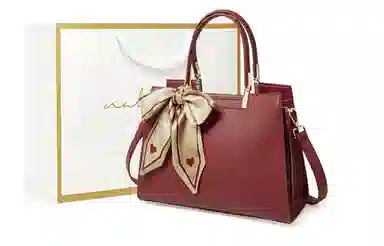 纳兰杜 手提包女百搭大容量通勤包包实用小众休闲品牌真皮女包 牛皮合成革 妈妈包手拎包单肩包斜挎包 大号 女款 蓝色/红色